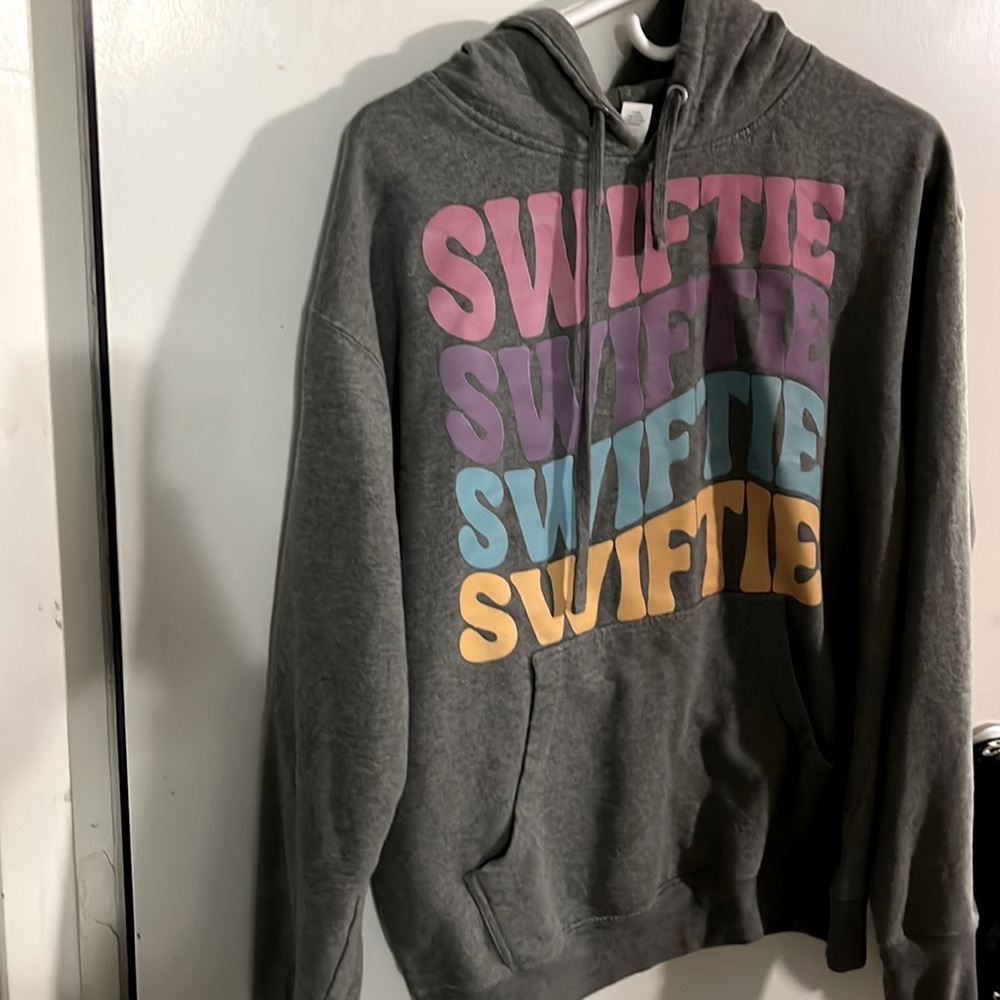 Swiftie hoodie. Independent trading company size medium. Gray. Used very good.